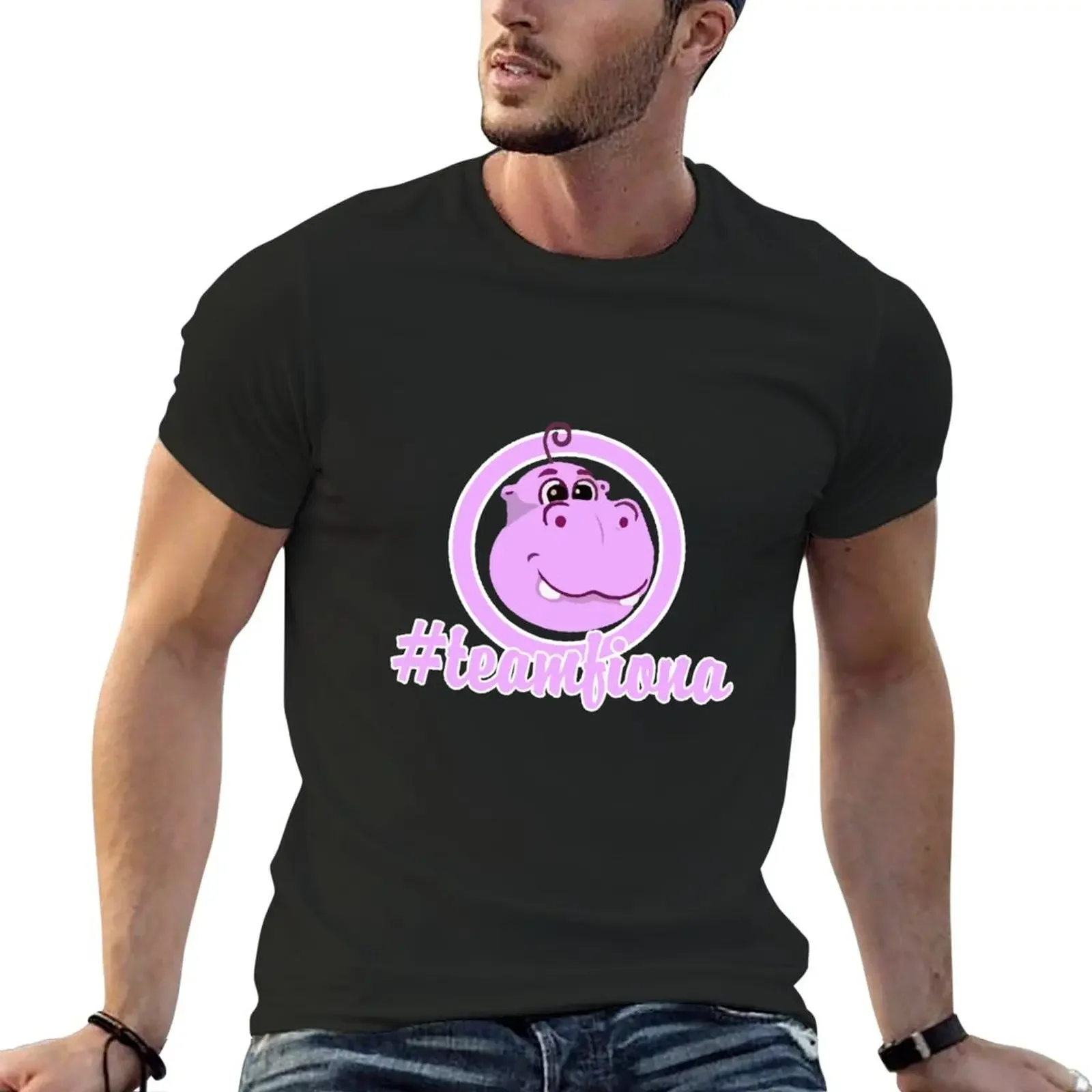 Fiona The Hippo Shirt Teamfiona Cute Preemie Tshirt T-Shirt Hippie Clothes Customizeds Summer Top Abbigliamento Uomo
