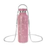 500ml/750ml Luxurious Diamond Thermos Bottle with Chain Flask Vacuum Cup Stainless Steel Water Kettle Girls Women Gift Bottle 2
