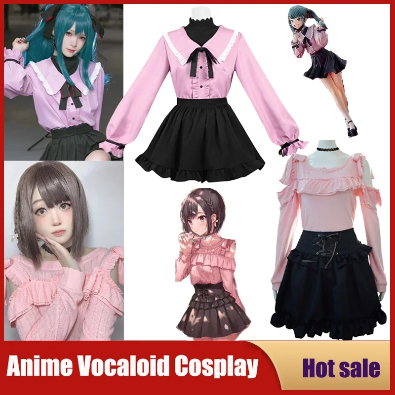 

Game Project Sekai Colorful Stage Feat Cosplay Anime Costume Vocaloid Shinonome Ena Vampire Miku Dress Halloween Party Uniforms