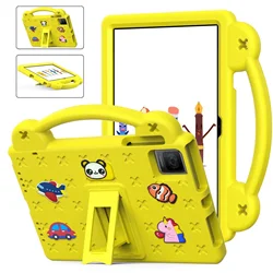 Kids Shockproof EVA Tablet Case Cover, 10 - 11 inch, Protective and Durable Design for Tab 60 8.7 2023 (Yellow)