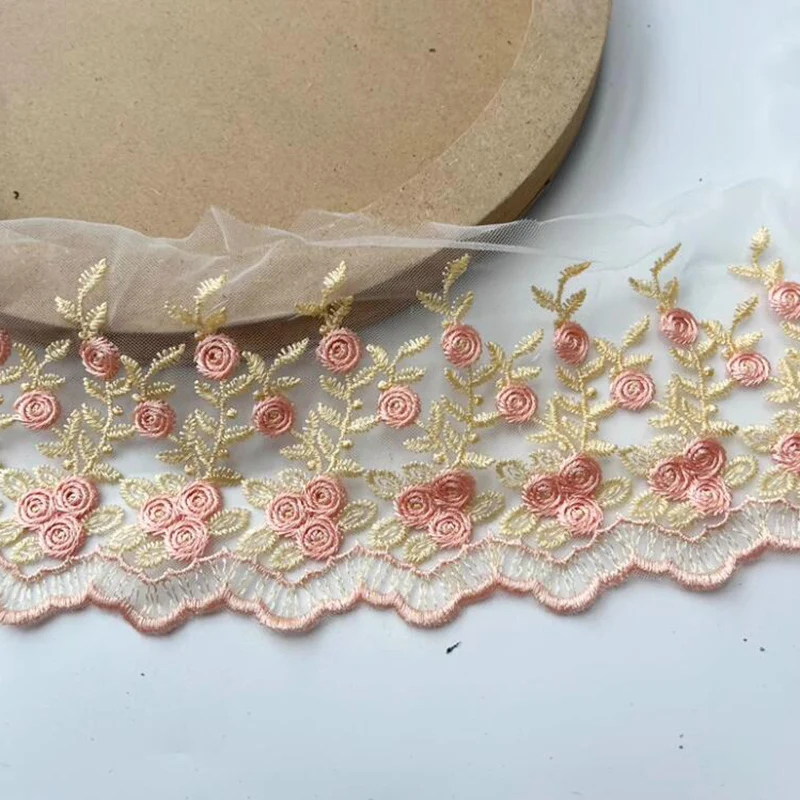 Nastro In Pizzo Ricamato Vintage Fai Da Te For Vestiti, Borse - Foto 2