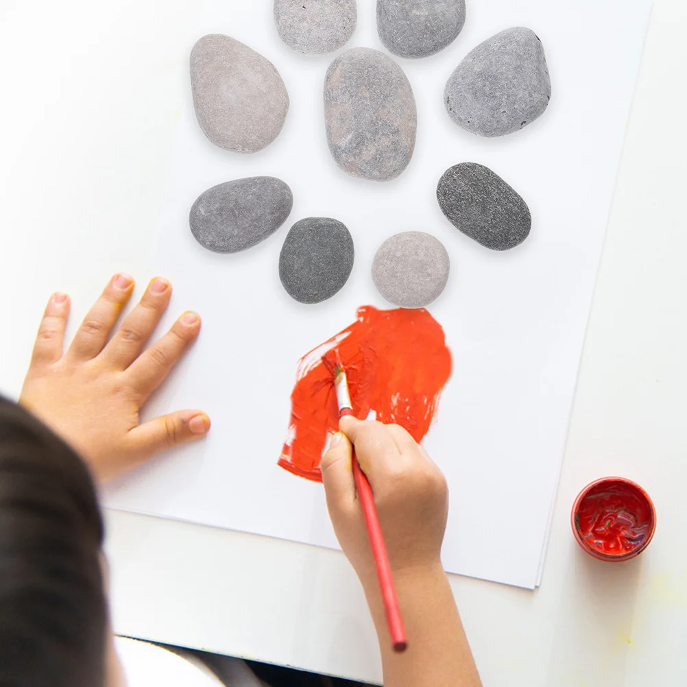20Pcs Painting Smooth Natural Stones Stone Rock Pebbles Painted Rocks Diy River Stones Crafts Smooth Natural Supplies