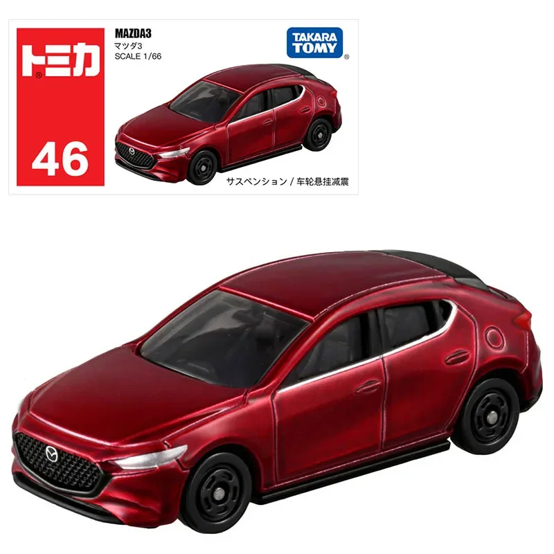 

Takara Tomy Tomica No.46 Mazda 3 Scale 1/66 Alloy Car Motor Vehicle Diecast Automotive Model Ornaments Cas Toys Gift Decorations