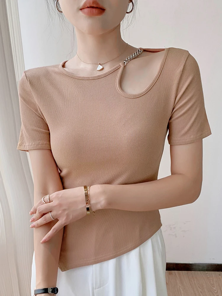 Saashi Summer Striped Short Sleeve Top