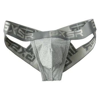 Semplice, la nuova biancheria intima da uomo GXSR è in puro cotone, elastico a vita bassa scavato a doppia faccia incrociata, slip. 1