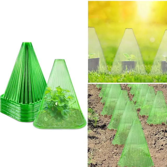 Műanyag Kártevőirtó Tartós Virágcserép -Fedél Saláta Táska Zöldségek Megtakarítás Vízvédő Növény Csiga Gallér Védelme