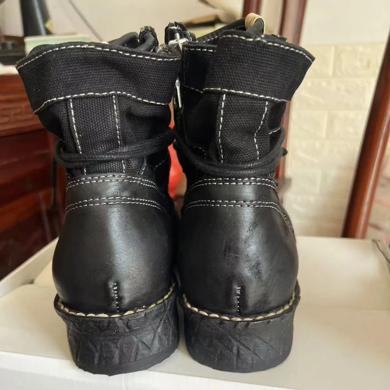High Street VISVIM Men's Genuine Leather boots Male