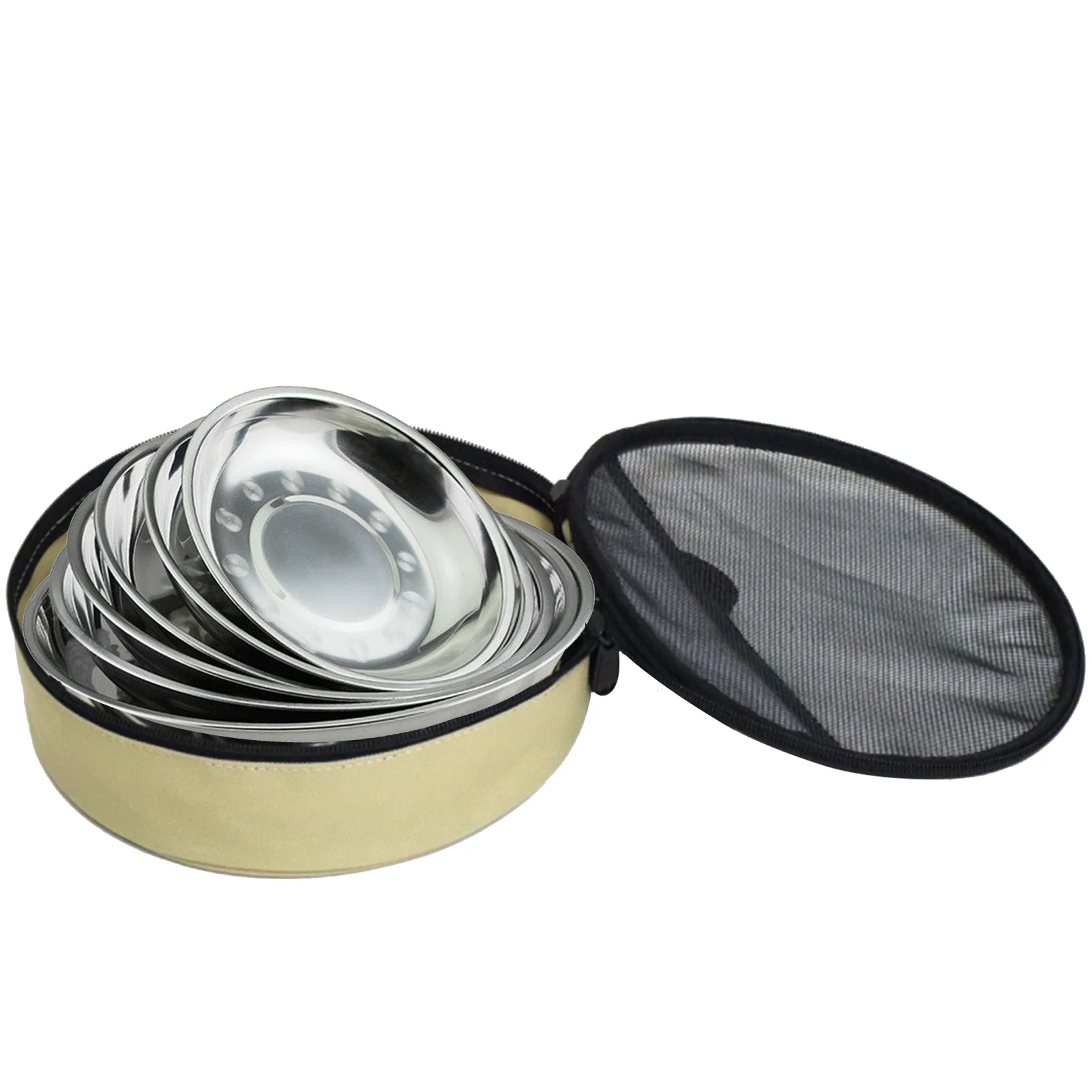 Outdoor Camping Cookware Storage Bag Bowl Plate Pot Organizer Container Case Travel Cutlery Holder Camping Carrying Bag