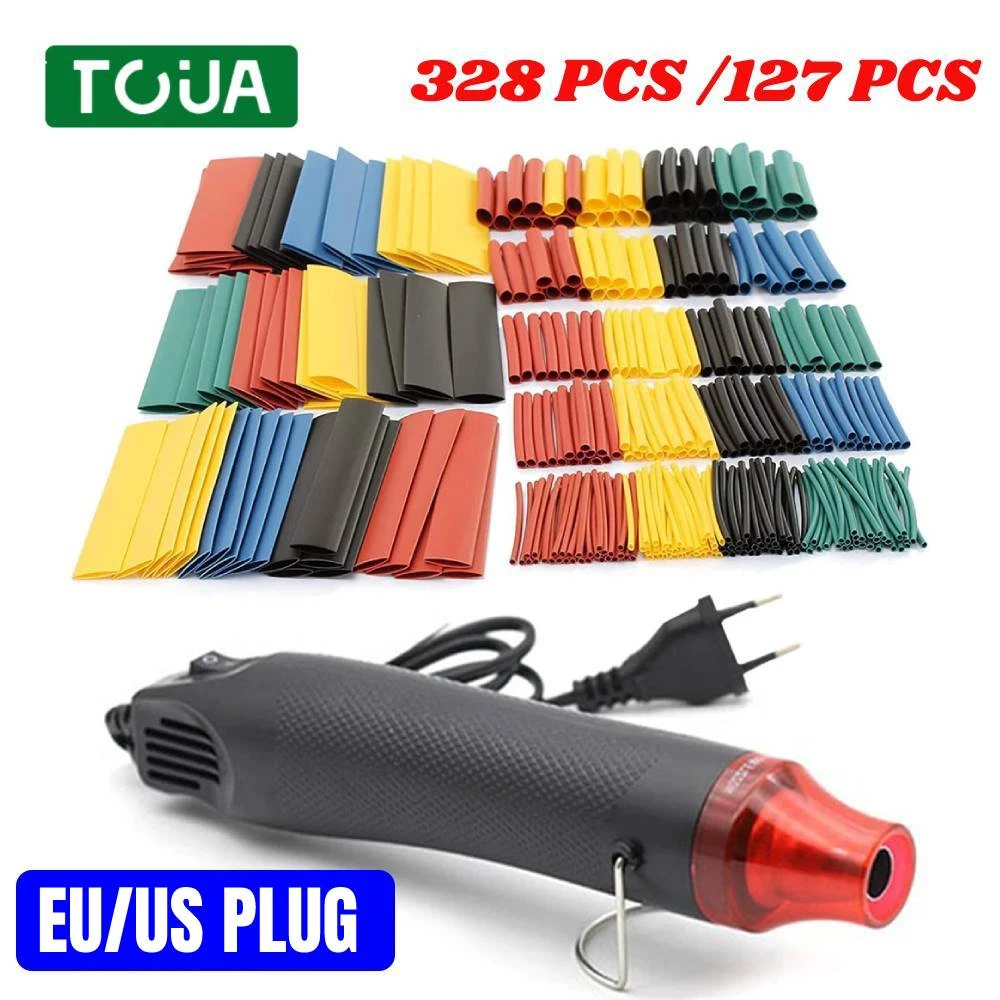 EU/US Plug Heat Gun for Shrink Tubing 300W 220V Portable Hot Air Fan Heating Gun for Epoxy Resin