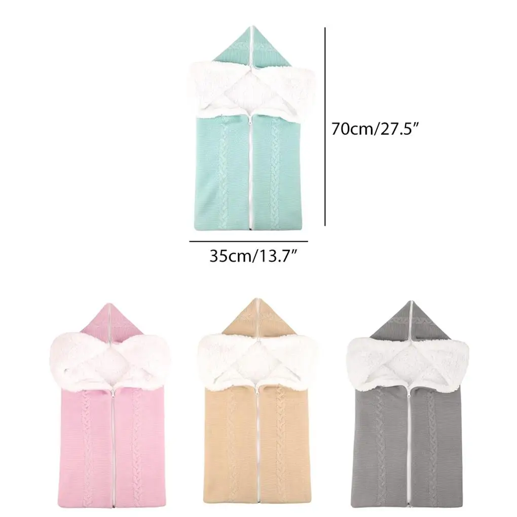 Infant Sleeping Blankets Thicken Swaddle Zipper Kid Sleepsack Newborns