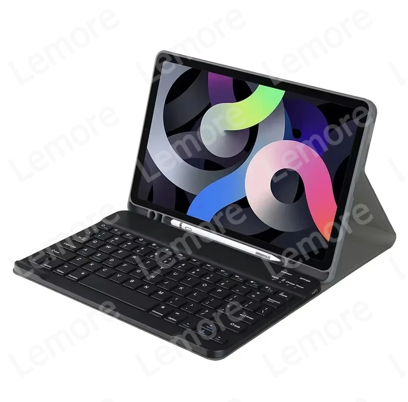 iPad 11-inch Case with Keyboard and Pencil Holder - Enhanced Protective Cover with Stand