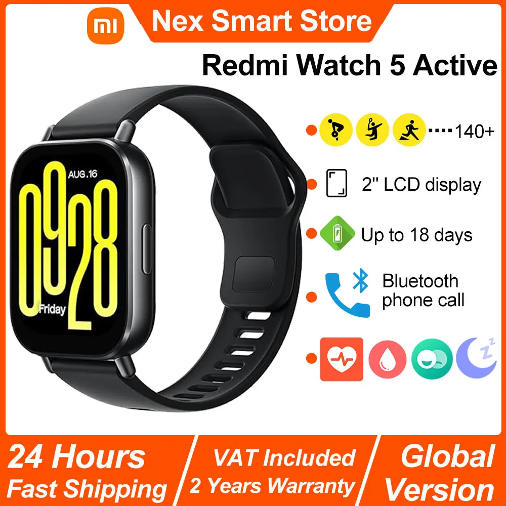 Xiaomi Redmi Watch Active Smart Watch, Bluetooth Call, 2