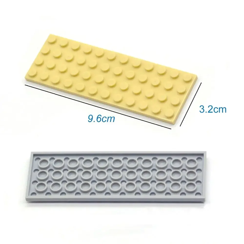 50pcs DIY 빌딩 블록 얇은 피규어 벽돌 4x12 도트 교육 크리 에이 티브 크기 3029 브랜드와 호환 어린이를위한 장난감