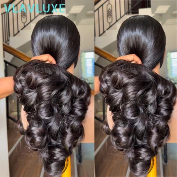 Parrucca Glueless con Frontale in Pizzo HD 13x6, 100% Capelli Umani, Densità 350/450, Ricci Voluminosi, 30-32 Pollici, Capelli Brasiliani, Pronta da Indossare per Donne