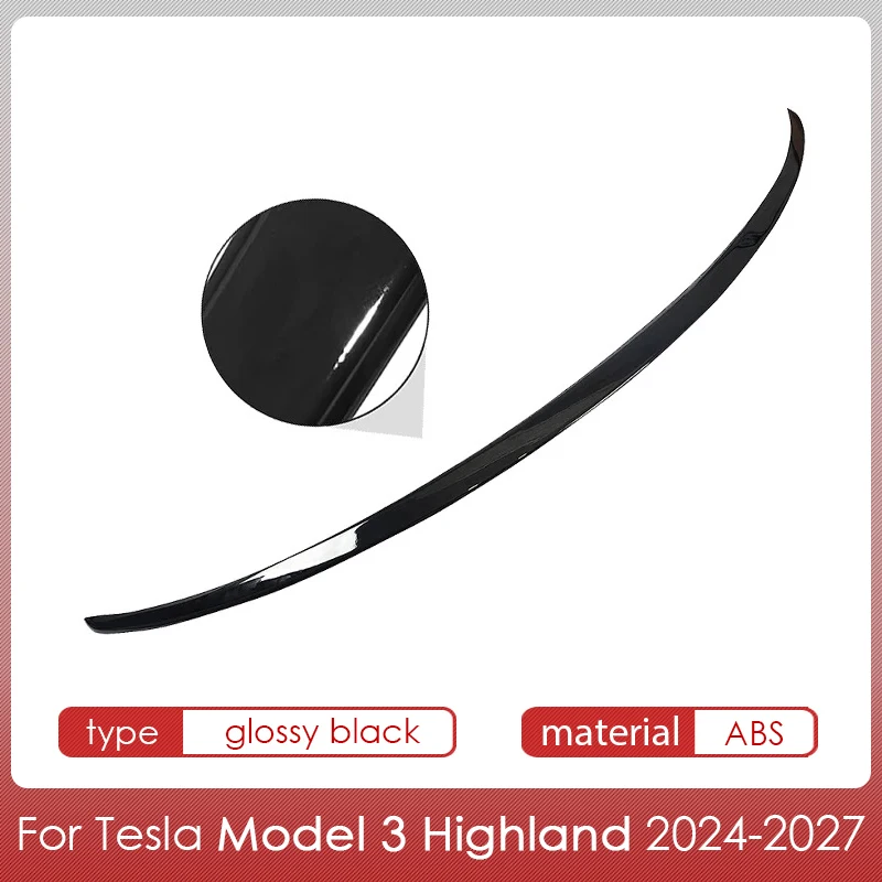 Spoiler for Tesla Model Y Juniper Accessories Spoilers Wings for Tesla Model 3 Highland Accessories 3/Y 2017-2027 ABS Material