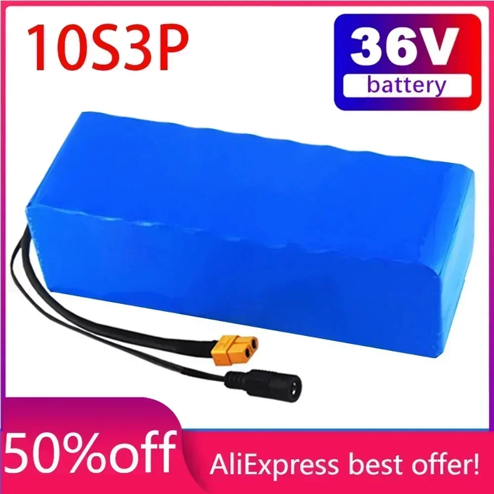 

10S3P 36V 30Ah 30000mAh 18650 Lithium Battery Pack 600W, for Modified Bikes Electric Vehicle Battery