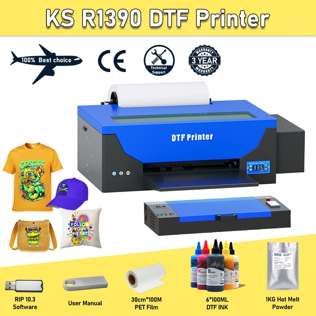 A3 DTF Printer R1390 T-Shirt Printer A3 DTF Printer Machine A3 DTF Printer  For Printing T-Shirt Jeans Jacket Hoodies Bag - AliExpress