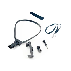 Hands - Free Neck Mount with Universal Clip for Smartphones and Action Cameras (Products include)