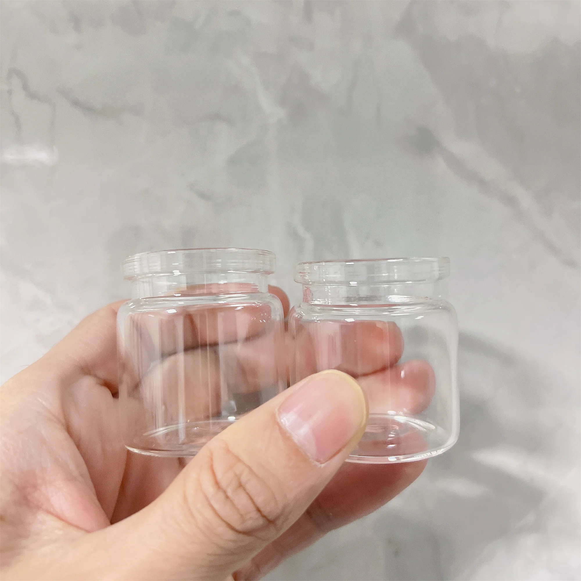26x37x40mm 25ml Glass Bottles With Cork Transparent Mini Glass Jars For Wishing Jar DIY Crafts Wedding Favors Decor 24 PCS
