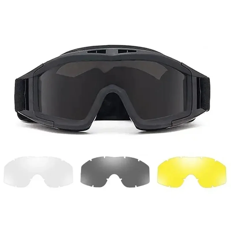 Explosion Proof Schießen Taktische Schutzbrillen Anti-auswirkungen CS Krieg Spiel Airsoft Paintball Jagd Bergung Brille Gläser – Detail 6