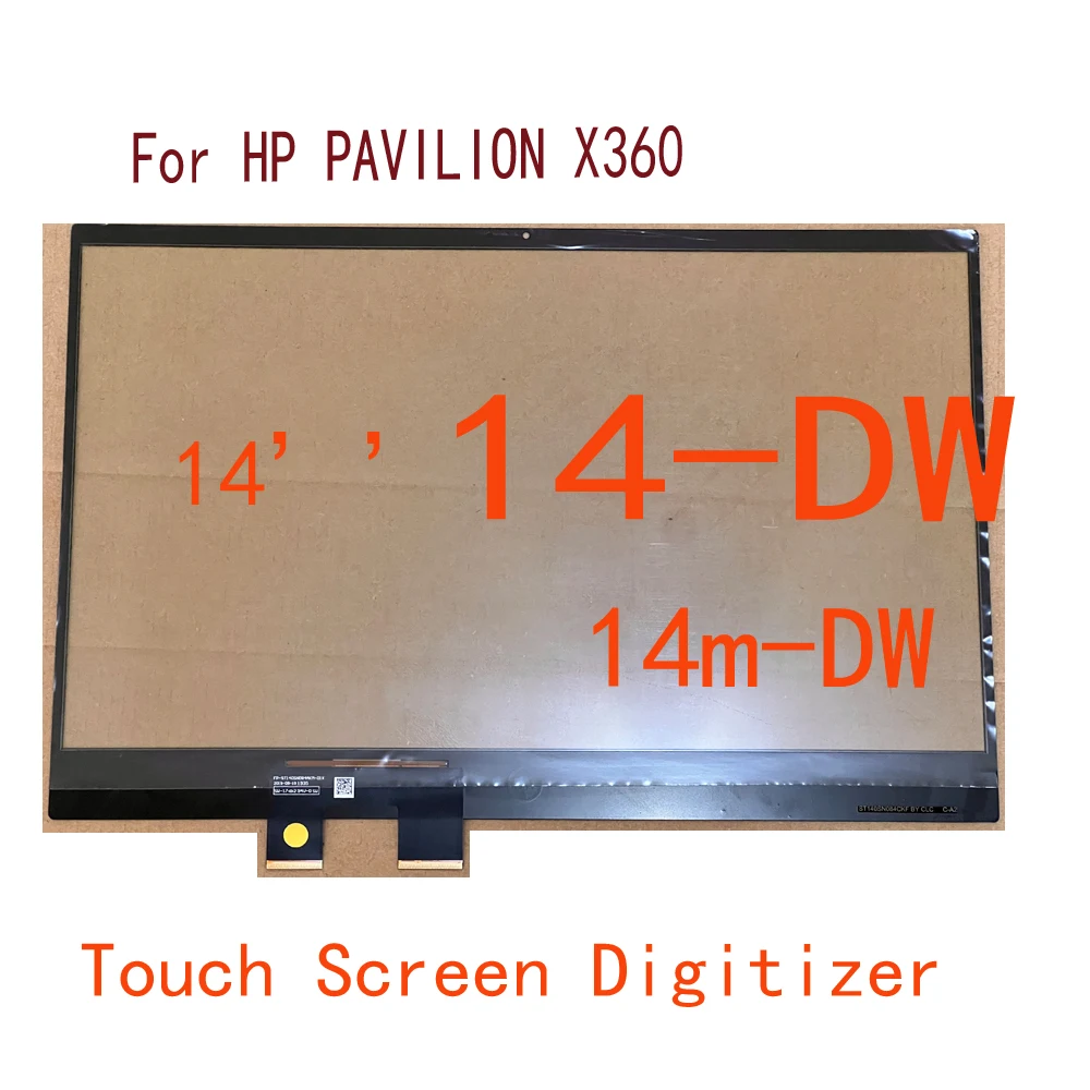 

14" Laptop Touch Screen For HP PAVILION X360 14m-DW Series 14-DW Touch Screen Digitizer Glass Panel Replacement FP-ST140SN084AK