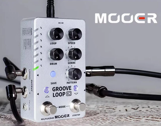 NEW Mooer Groove Loop X2 Stereo Looper With 14 Save Slots Drum 