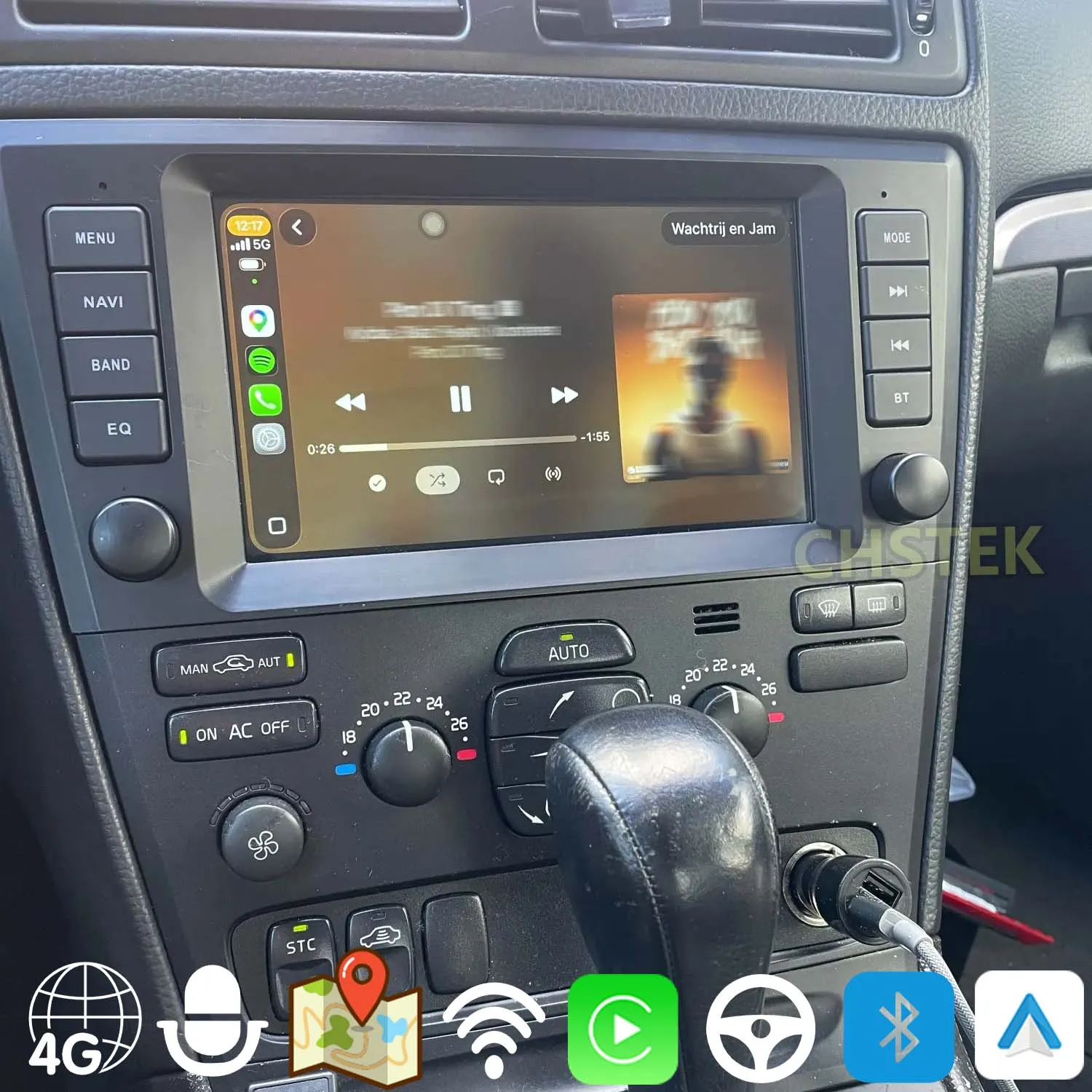 Reequipamiento de unidad principal para coche Volvo S60 S40 V40 V70 XC70 XC90 2000-2004, Android GPS WIFI BT5, sistemas inteligentes centrales para coche, Carplay AUTO 1