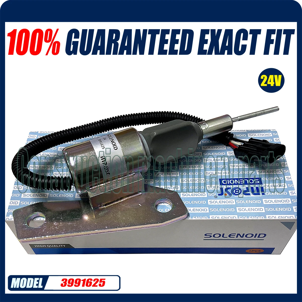 Solenóide de Desligamento do Combustível para Cummins 6bt 5.9l Hyundai Sa495924 3991625 5267132 3358076 24v 3991625