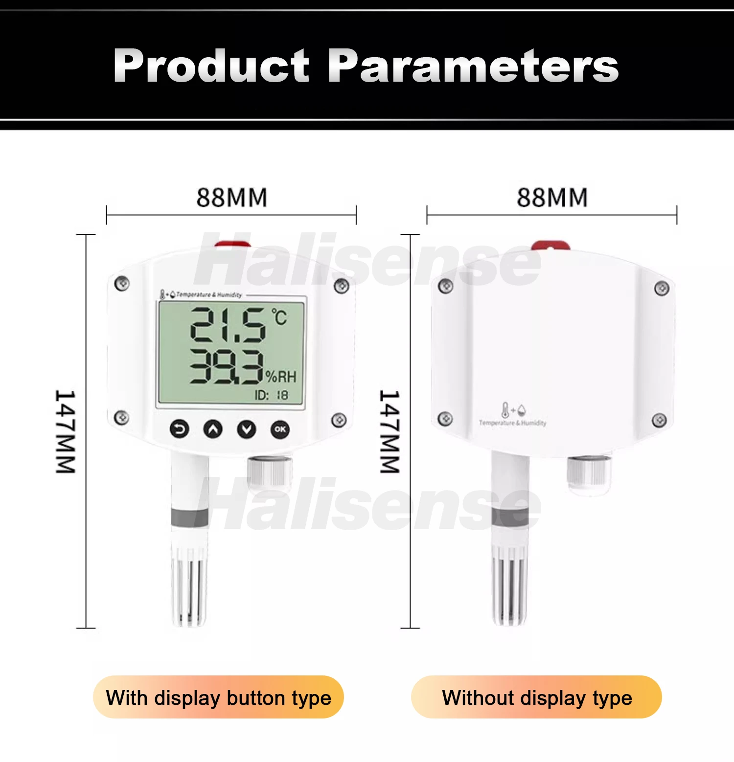 RS485 4-20mA 0-5V 0-10V Remote Monitor Wall Mount rs485 humidity and temperature