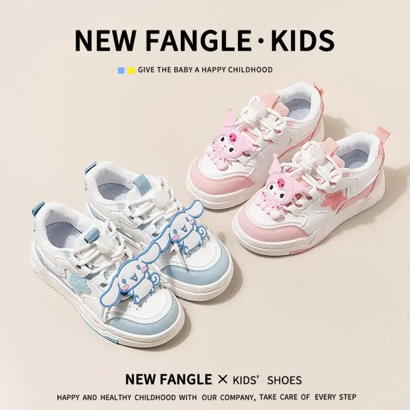 

Girly Heart Kawaii Sanrio Anime Fashion Board Shoes New Cute Cartoon Ins Children Casual Sports Sneakers Gifts Toys for Kids