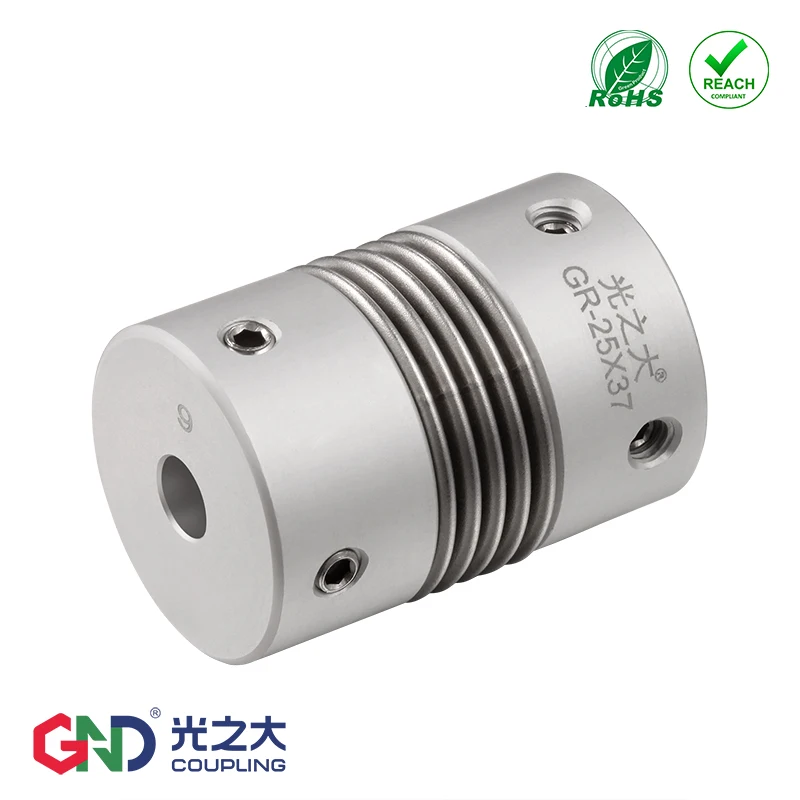 

GR Aluminum Alloy Bellows Top Series shaft coupling D16 to D65mm; L27 L81mm