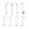 20pcs Earring Hooks Wires with Long Tassel Chain Drop Connectors for Diy Jewelry Making Finding Supplier 6