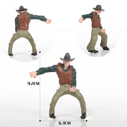 Hand - Painted Farmer and Horseman Figurine Set (Rider B)