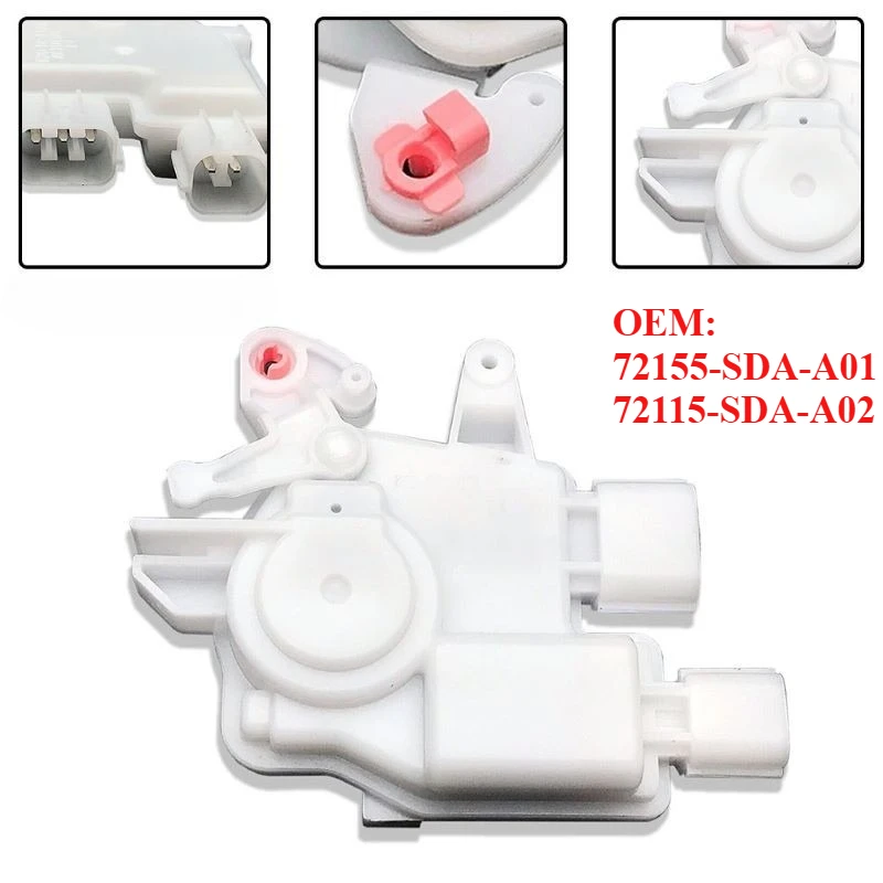 ตัวกระตุ้นล็อคประตูสำหรับ Honda Accord 7 Acura Ridgeline Euro Left Right 72155-SDA-A01/72115-SDA-A02 Central Control Motor Lockator 1