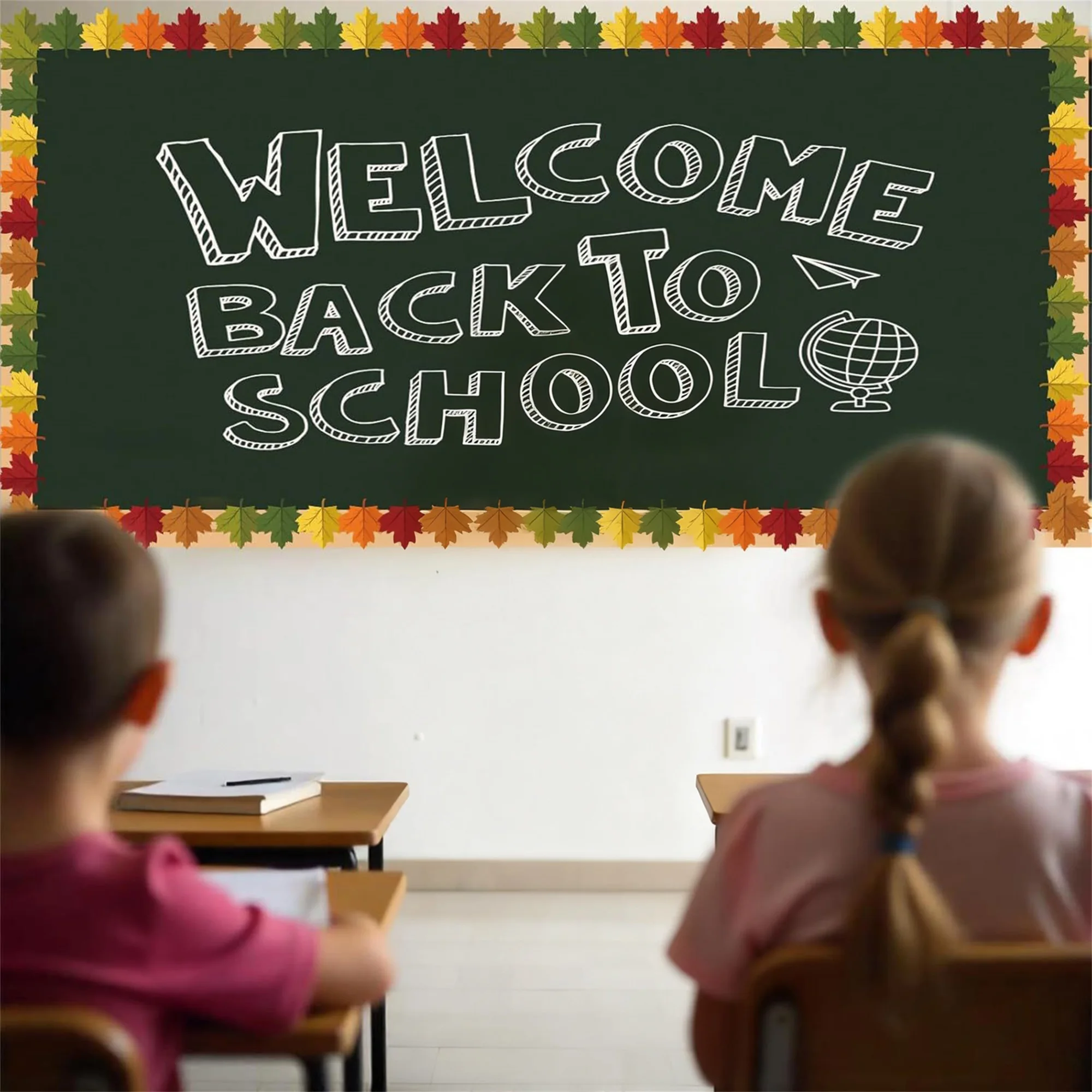 Fall Maple Leaf Cutouts for Fall Bulletin Board Decoration DIY Craft Thanksgiving Classroom Party Wall Decor