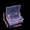 Plastic Storage Box Jewelry Case Mini Boxes Card Container Transparent Box Classic Portable Storage Supplies 3