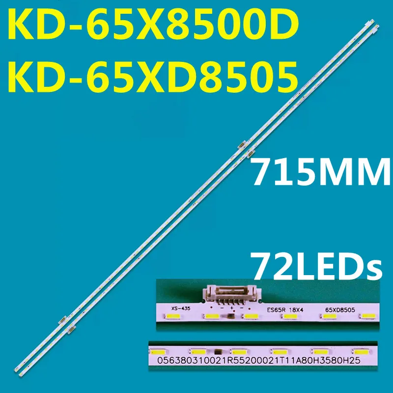 72LED LED Backlight Strip for KD-65X8500D KD-65XD8505 65R 65L 18X4 W65QWMEB V650QWME02 KD-65X8566D KD65XD8577 KD-65XD8599