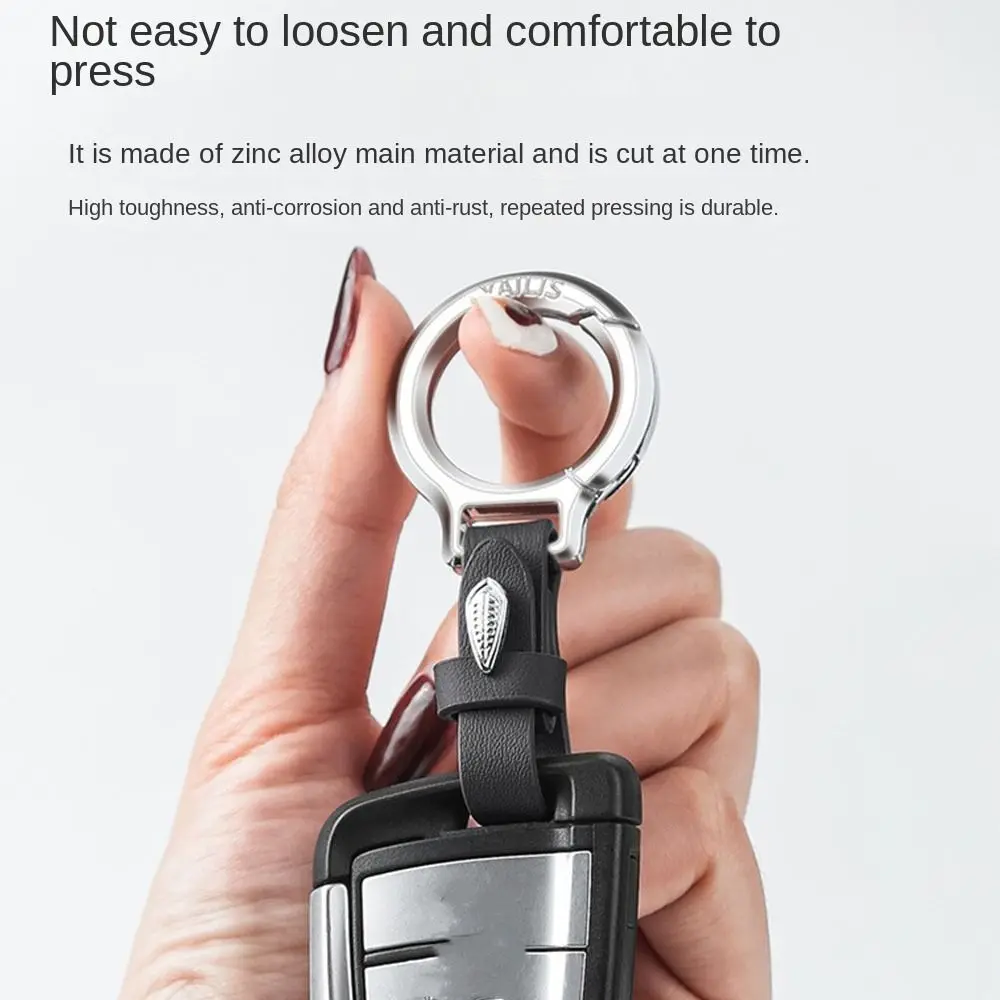 Small Key Rings Multifunctional Keychain New Zinc Alloy Outdoor Tool Waist Belt Buckle Carabiner Leather Keychain