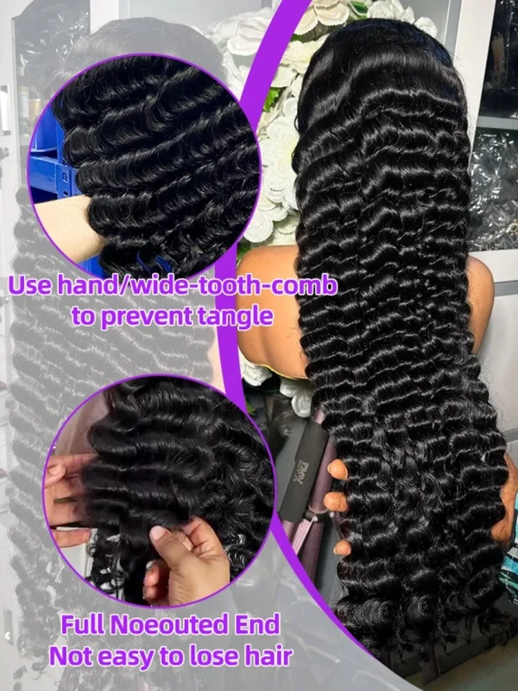 Brazilian Loose Waves Wig Human Hair Loose Wave 13x6 HD Lace Frontal Wigs Loose Deep Wave Curly Wigs Human Hair For Women