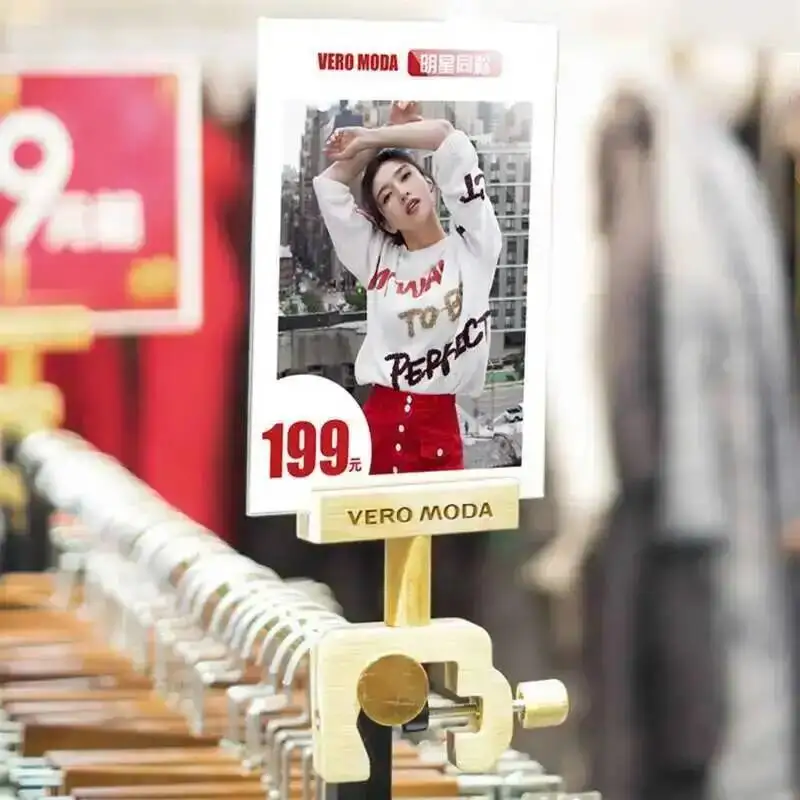 A4 Supermarkt Pop-Clip Werbeplakat-Halter Fotorahmen Preisschild Werbeschild Werbeaufsteller – Detail 1