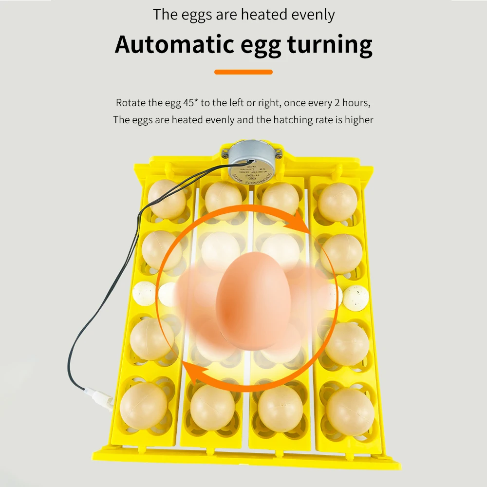 16/24 Eggs Incubator Automatic Egg Flipping Poultry Incubation Equipment