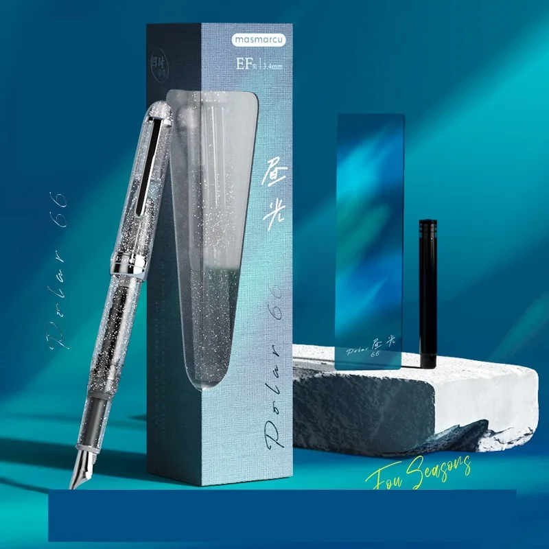 M&G MASMARCU Fountain Pen for High-grade Artistic Youth, Calligraphy Signature, Replaceable Ink Sac, beginner students 6
