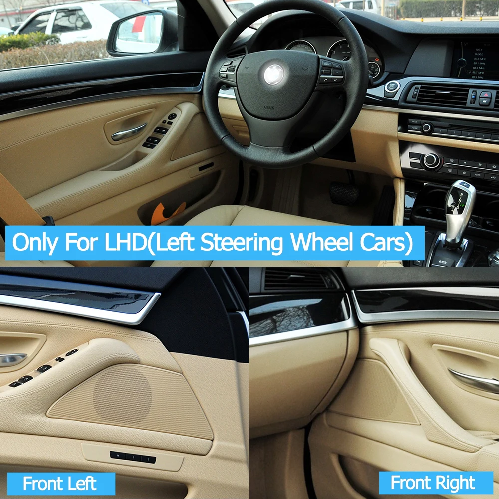 LHD Interior Front Left Right Door Upgraded Horn Loud Speaker Sound Audio Cover For BMW 5 Series F10 F11 F18 520 523 525 530 audio speakers kit,midrange speakers,audio speaker adapter