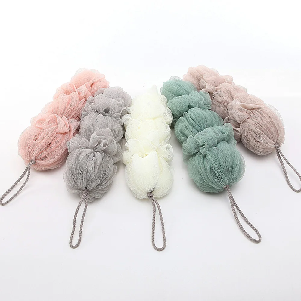 Exfoliating Shower Brush Exfoliating Scrubber Bath Brush Skin Exfoliating Cloth Body Scrubber Mesh Bath Exfoliating Brush