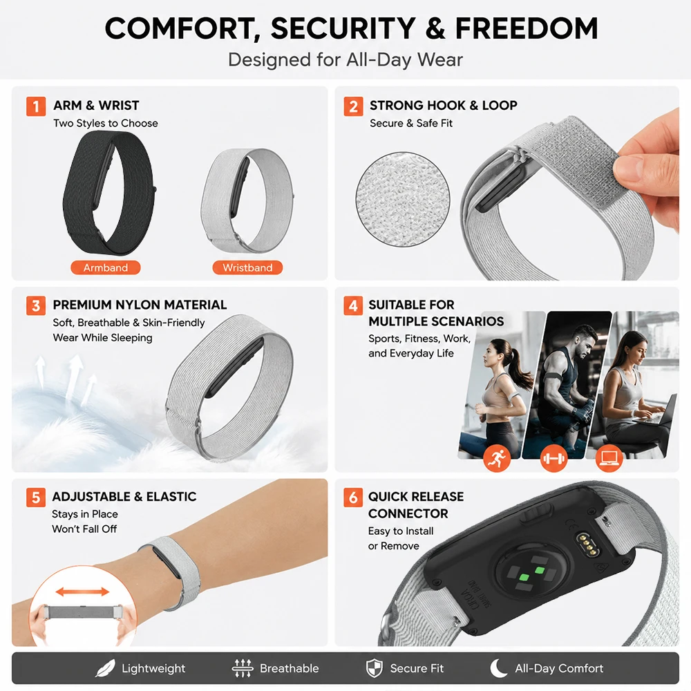Premium Nylon Wristband for Fitness Tracker - Durable and Stylish Strap Accessory