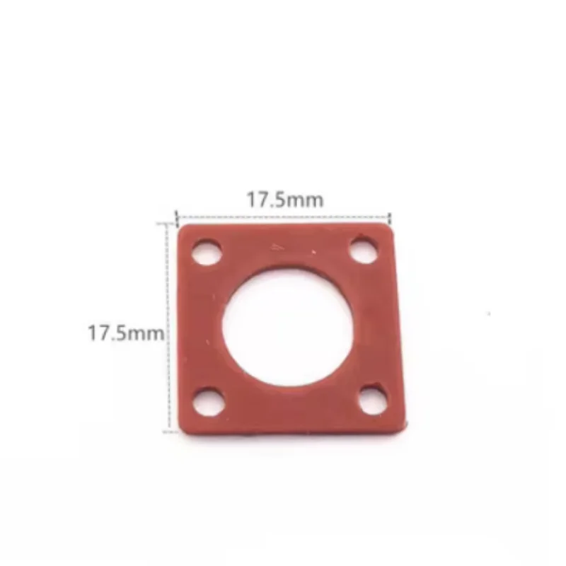 5pcs 실리콘 방수 가스켓 4 홀 플랜지 사각 플레이트 17.5/25/12.5mm SL16 UHF N BNC SMA TNC 커넥터 어댑터