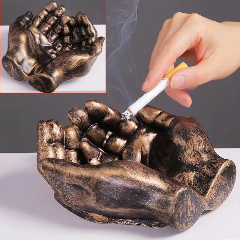 

Creative Hand Shape Ashtrays Desktop Storage Office Decoration Home Room Multifunctional Ornaments Gifts Entrance Key Holder