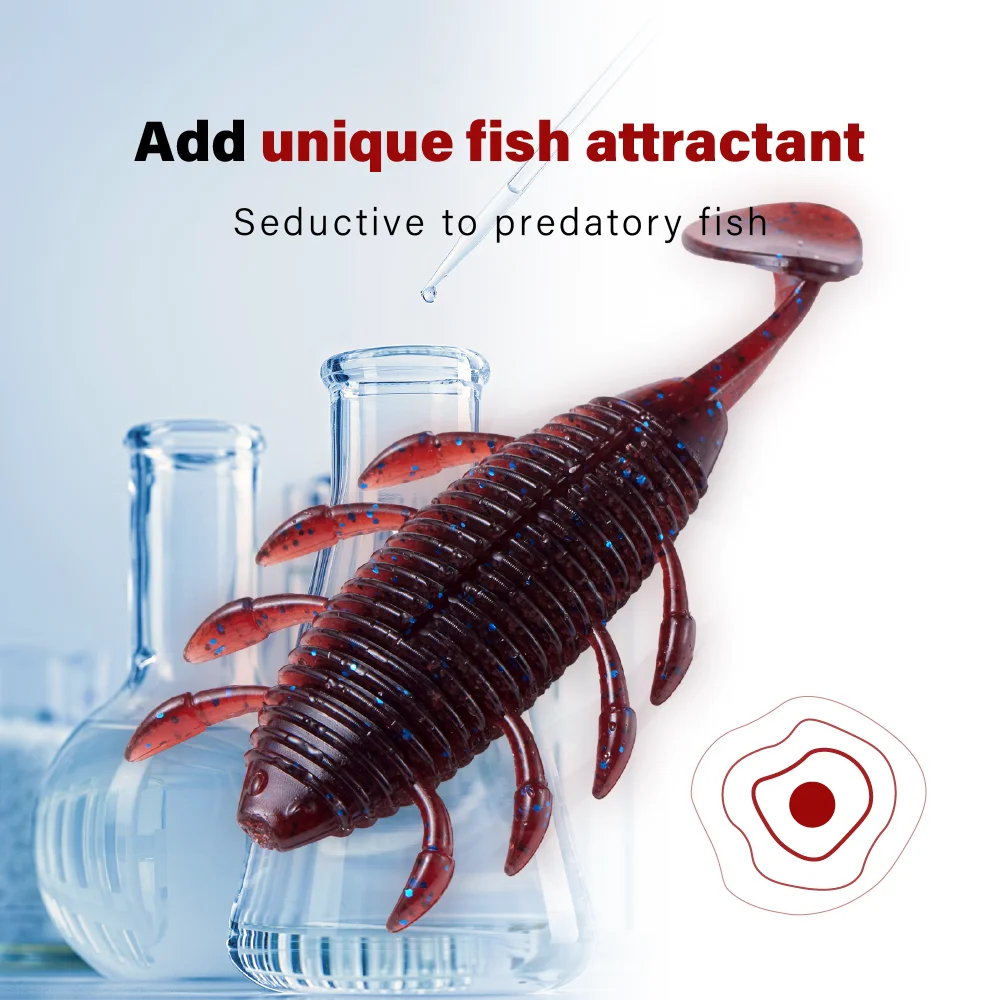 Soloking 6 teile/los Angel köder Kit Soft köder 8,3g 83mm Fett wanze für Bass Fishing Fishing Soft Bait Swimbait – Detail 4