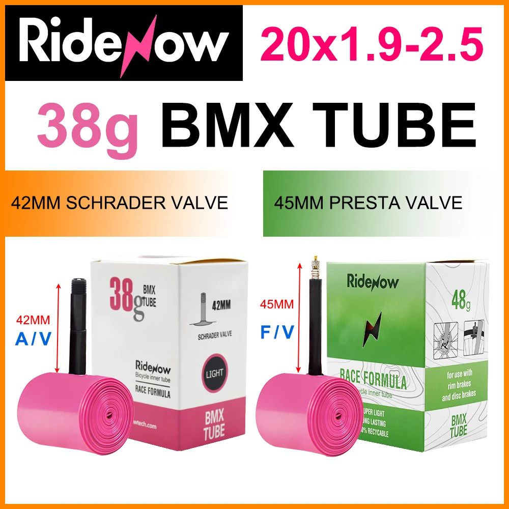 RideNow BMXインナーチューブ 38g 42mm 4本 軽量TPU RideNow BMXインナーチューブ 38g 42mm 4本 軽量TPU RideNow BMX