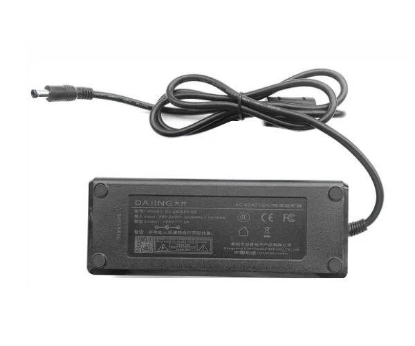

Адаптер переменного тока 24 В 5 А, цилиндр 5,5/2,5 мм, IEC C14, DJ-240500-SA